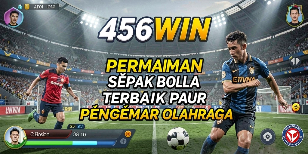 Screenshot gameplay 456WIN dengan aksi seru sepak bola.