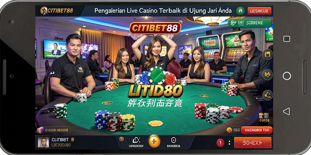 Tampilan gameplay CITIBET88 yang menarik dengan dealer langsung.