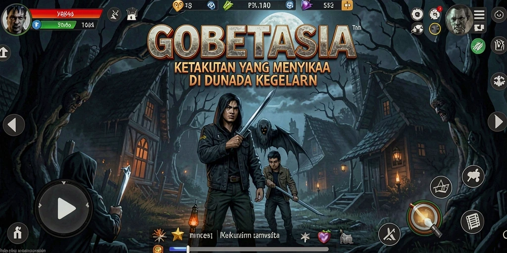 Tangkapan layar menampilkan suasana mencekam saat bermain GOBETASIA.