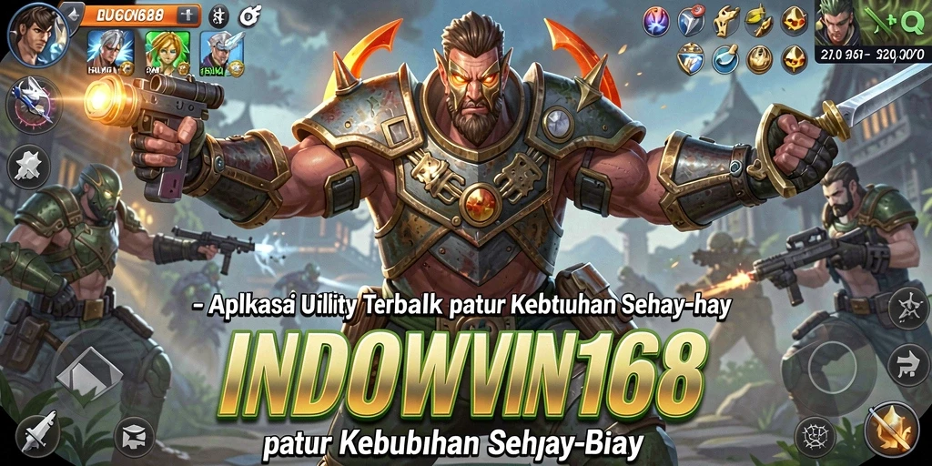 Tampilan antarmuka utama aplikasi INDOWIN168 yang intuitif dan mudah digunakan.