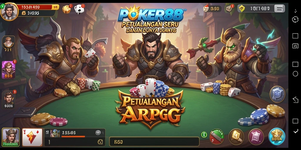 Tampilan gameplay POKER88 yang memukau dan mendebarkan.
