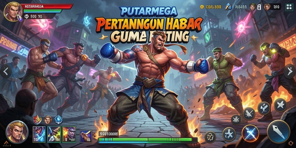 Screenshot PUTARMEGA dengan aksi pertarungan mendebarkan.