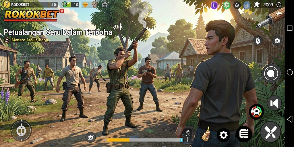 Gameplay ROKOKBET menampilkan dunia terbuka yang menakjubkan dan beragam misi.