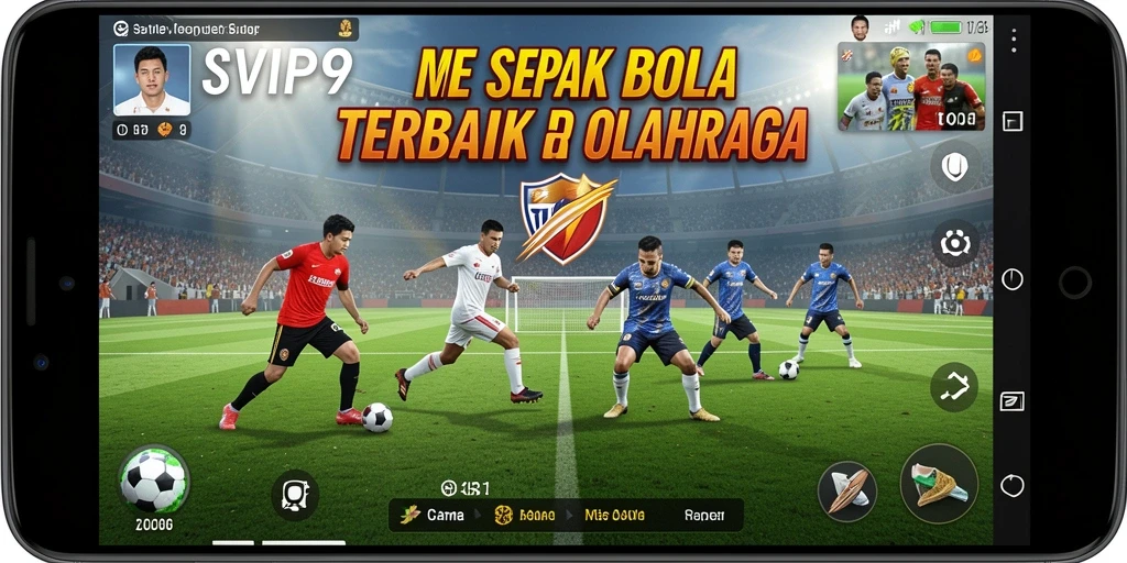 Tampilan gameplay SVIP9 yang mengasyikkan dan penuh aksi sepak bola.