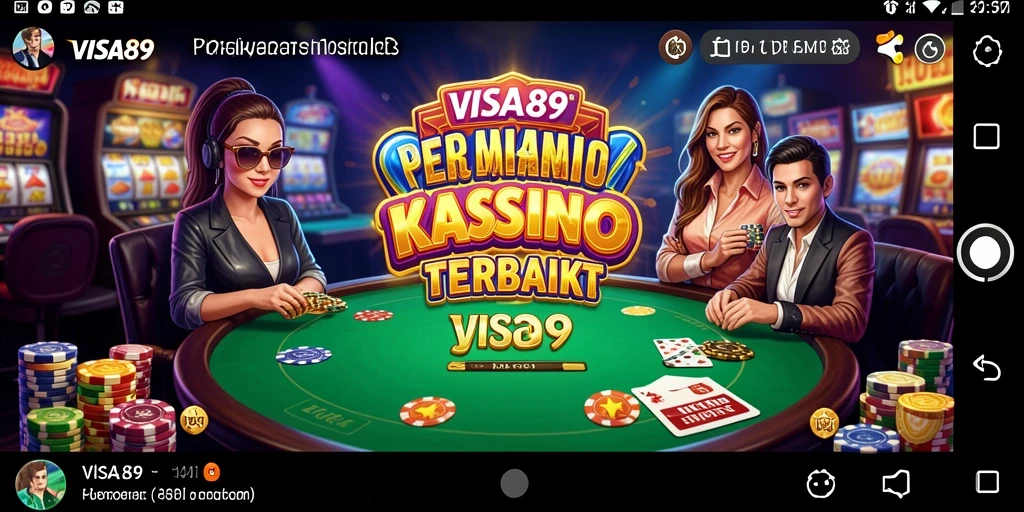 Tampilan gameplay Kasino yang menarik di aplikasi VISA89.